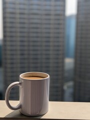 cup of coffee on the table
