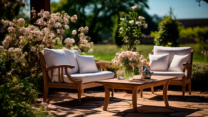 table set of a beautiful wedding bouquet