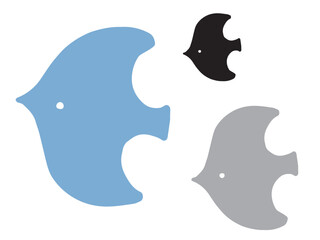 北欧風のかわいい鳥のセット／手書きイラスト素材