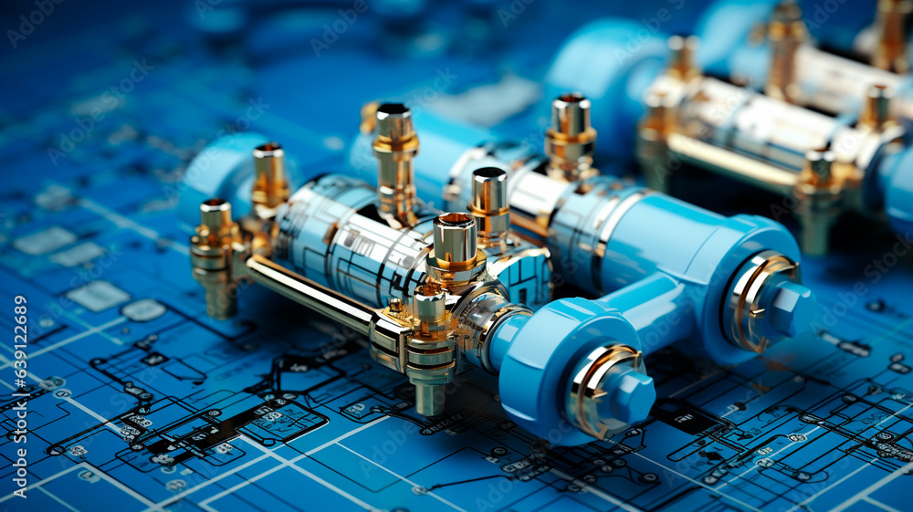 Poster electronic circuit board with processor.