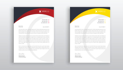 creative and modern business letterhead template