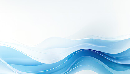 Fototapeta premium Abstract blue background for the screen, in the style of fine lines, delicate curves, soft mist, soft tonal shifts. created by generative AI technology.