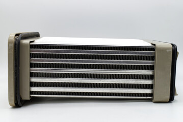 Filter of a dryer machine isolated on white background