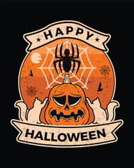 Halloween T-shirt Design, Halloween tee and Halloween art vector Design