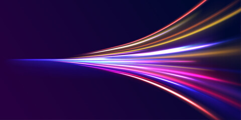  Rotating dynamic neon circle. Colored shiny sparks of spiral wave. Power energy. LED glare tape. 