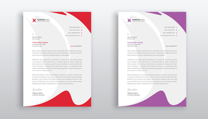 creative and modern business letterhead template