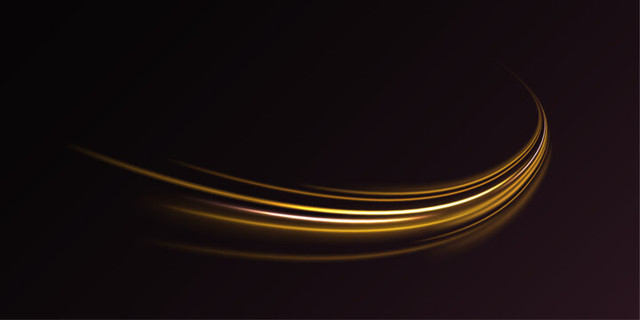 Gold light spiral effect. Glittering wavy trail. Golden glowing shiny spiral lines effect. Gold light spiral effect. Glittering wavy trail. Golden glowing shiny spiral lines effect.	