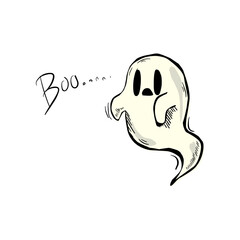 ghost cartoon vector 1