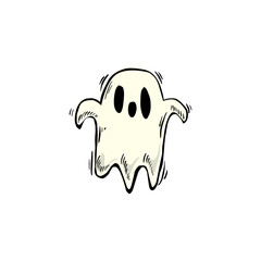 ghost cartoon vector 3