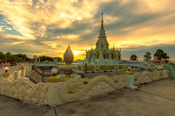 Maha Chedi Wat Saen Suk Sai Boon Landmark near Bangsaen beach It is in the Chonburi province of...