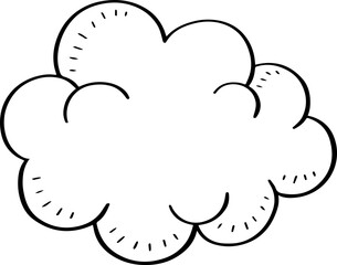 hand drawn cloud illustration.