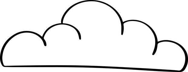 hand drawn cloud illustration.