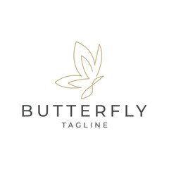 Butterfly logo icon design vector 