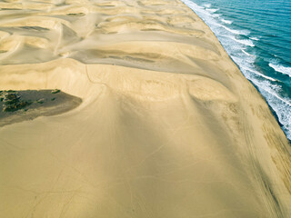 maspalomas dunes aerial view gran canaria