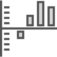 Fototapeta na wymiar Business chart icon symbol image vector. Illustration of growth diagram data graphic pictogram infographic design image