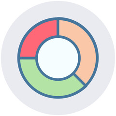 Business chart icon symbol image vector. Illustration of growth diagram data graphic pictogram infographic design image