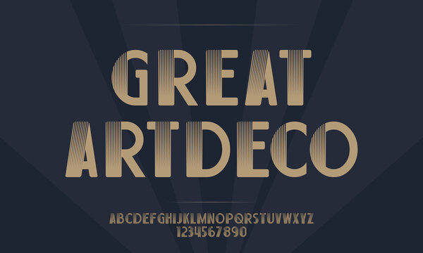 Great Artdeco, very elegance and luxury style font. for events, promotions, logos, banners, monograms and posters