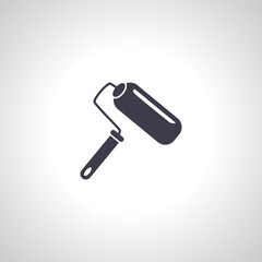 Paint roller isolated icon. painting roller icon.