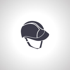 Fototapeta premium construction safety helmet isolated icon.