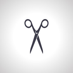 Scissor icon. Scissors cutting isolated icon