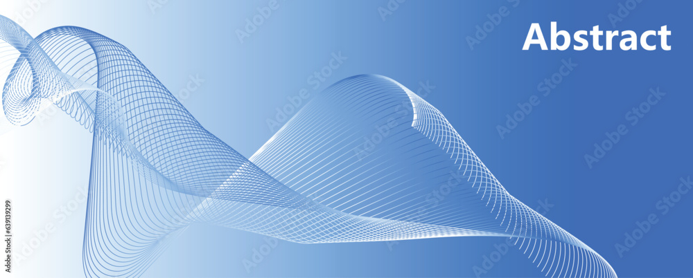 Poster futuristic technology concept. abstract glowing circle lines on dark background. curve wave seamless