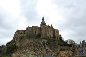 Fototapeta na wymiar Mount Saint Michel Cathedral, France