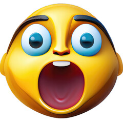a 3D "wow" emoji