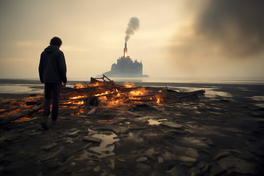 Die Postapokalypse kann nach ein Kriegsszenario oder nach einem gro&szlig;en Brand oder nach einem Atomschlag kommen