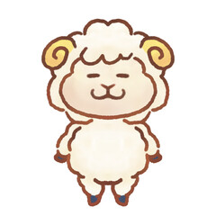 立ちポーズ_ヒツジ_01