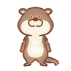 立ちポーズ_カワウソ_01