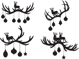Christmas deer antlers