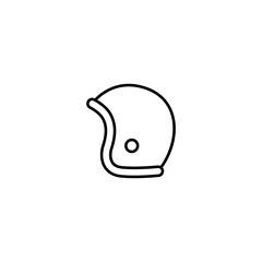 Helmet line icon vector design