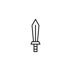 Sword line icon vector design