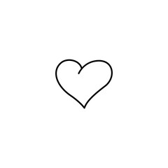 Heart line icon vector design