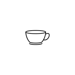 Cup line icon vector design