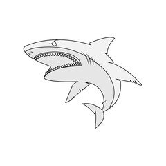 Shark mascot logo. Shark esport logo