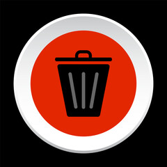 Delete button symbol. Web button. vector