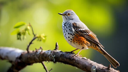 colorful bird on the branch. color bird