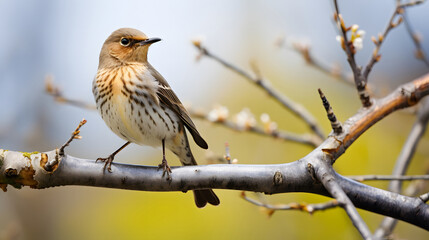 colorful bird on the branch. color bird