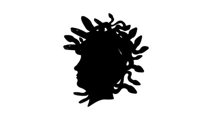 Medusa Gorgon silhouette
