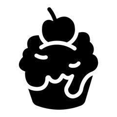cup cake Solid icon