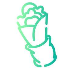 kebab Line Gradient Icon