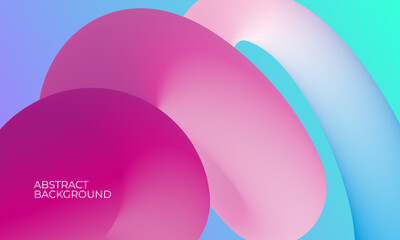 Trendy abstract background with colorful gradient fluid wave