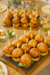 catering for the conference, buffet with delivery, burgers, sandwiches