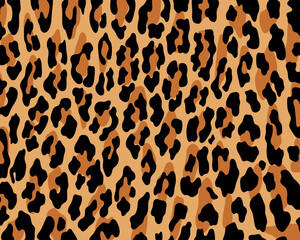 Leopard print pattern seamless background and printing or home decorate and more.