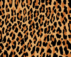 Leopard print pattern seamless background and printing or home decorate and more.