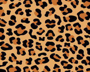 Leopard print pattern seamless background and printing or home decorate and more.