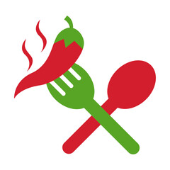 Spicy food logo