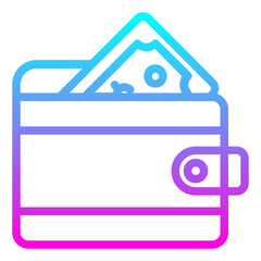 Obraz premium Wallet icon 