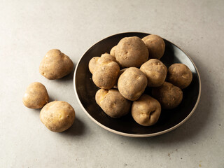 potatoes in a bowl on the table